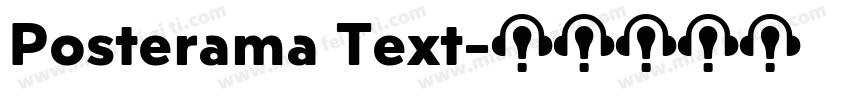 Posterama Text字体转换
